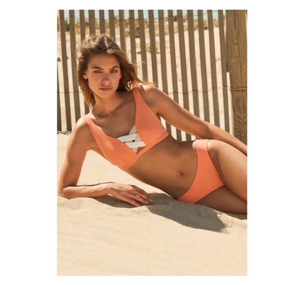 New! RARE VALIMARE Bandage Color Block Bikini Set - Picture 3 of 10